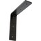 Ekena Millwork Hamilton Steel Bracket, Antiqued Pewter 2"W x 8"D x 8"H BKTM02X08X08HAAPW - alternate 1